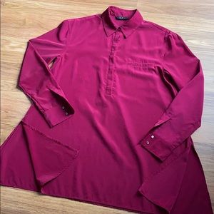 ZOA New York cranberry blouse XS
